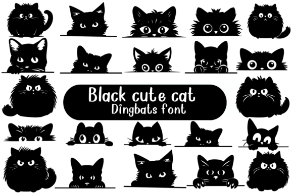Black Cute Cat Font Review