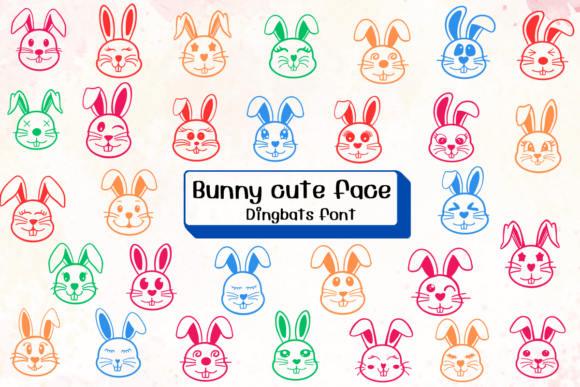 Bunny Cute Face Font Review