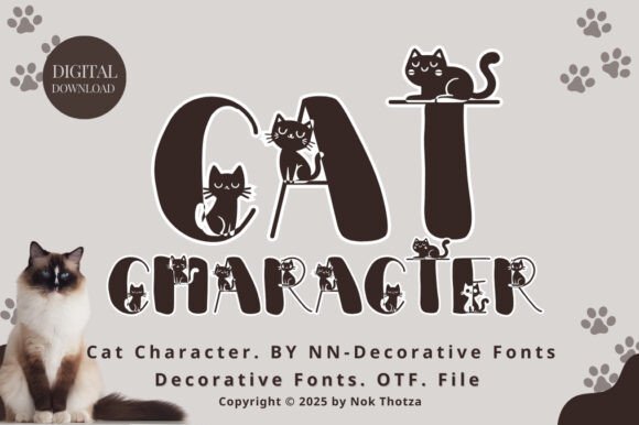 Cat Character Font Review