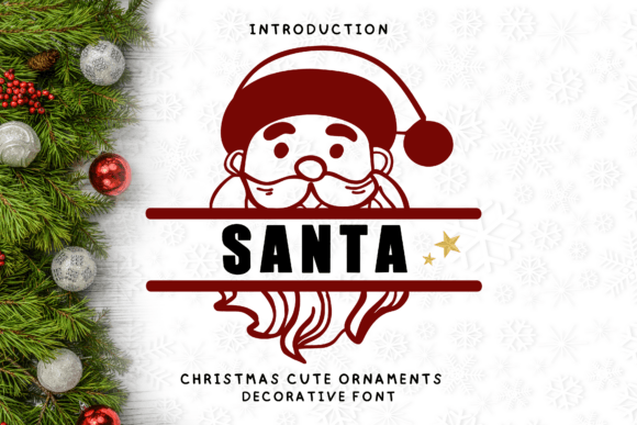 Christmas Cute Ornaments Font