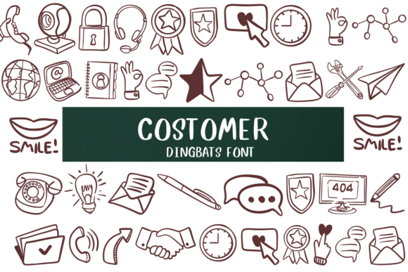 Costomer: A Fun Dingbat Font for Web Design