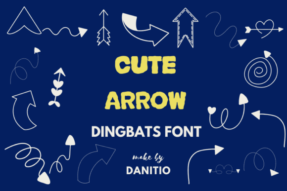 Cute Arrows Font for Creative Makers