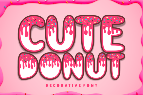 Cute Donut Font: A Sweet Typographic Delight