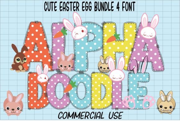 Cute Easter Egg Font for Creative Campaigns