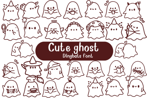 Cute Ghost Font for Halloween Branding