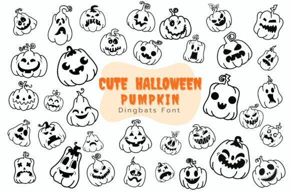 Cute Halloween Pumpkin Font