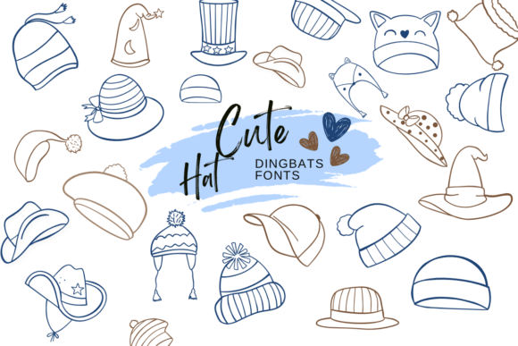 Cute Hat Font: Playful Typography for Digital Marketing