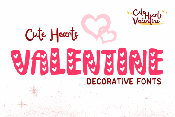 Cute Hearts Valentine Font