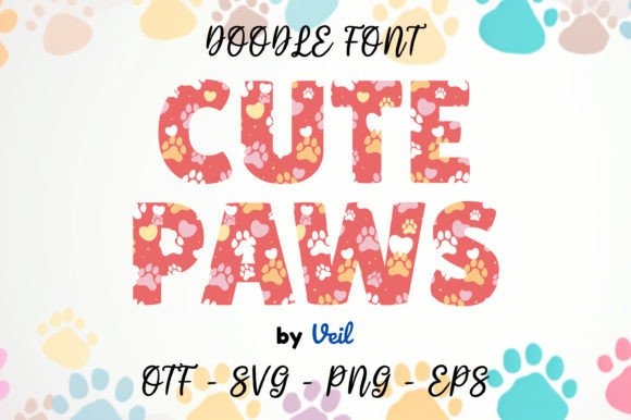 Cute Paw Font for Creative Brands