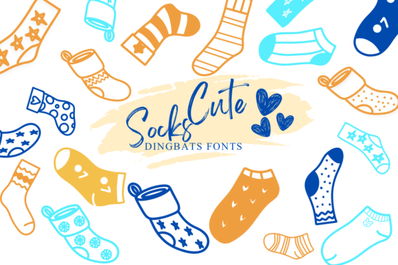 Cute Socks Font for Playful Design