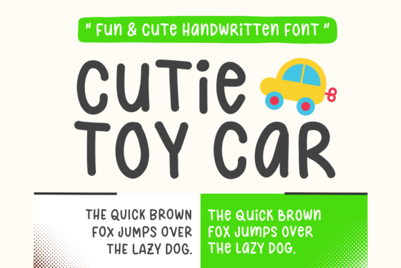 Cutie Toy Car Font: A Playful Typeface for Creative Projects