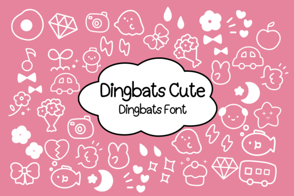 Dingbats Cute Font for Web Design