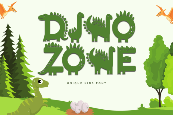 Dino Zone: A Prehistoric Font for Creative Projects