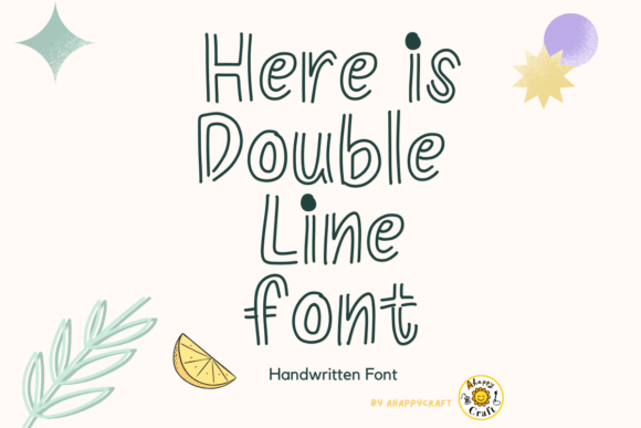 Double Line Font for Business