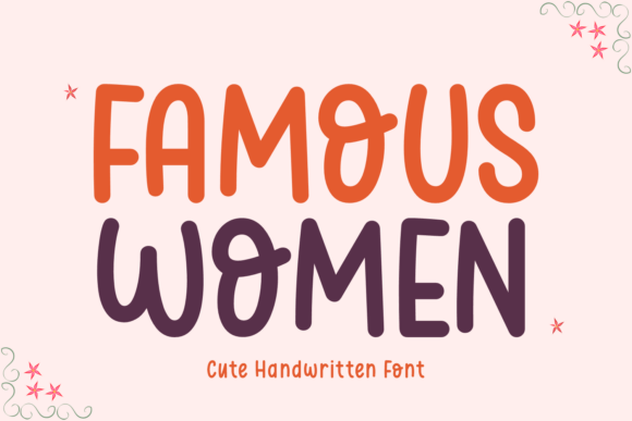 Famous Women Font for Creative Projects