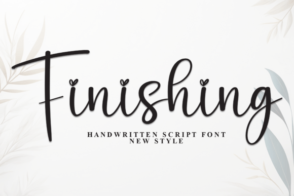Finising: A Playful Script Font for Digital Marketing