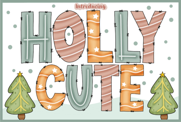 Holly Cute Font for Festive Branding