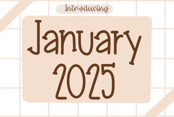 January 2025 Font for Business