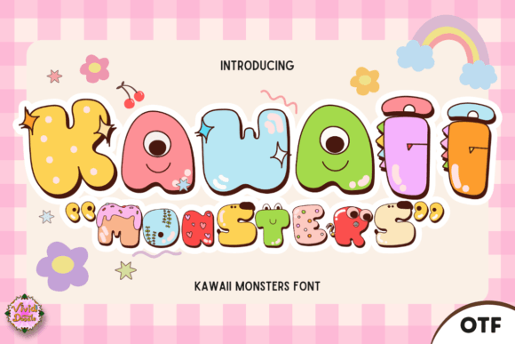 Kawaii Monsters Font for Business