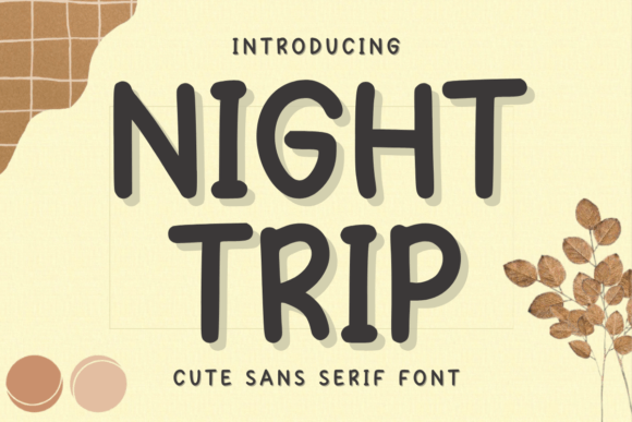Night Trip Font for Web Design