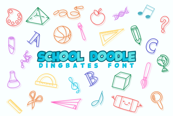 School Doodle Font for Creative Design