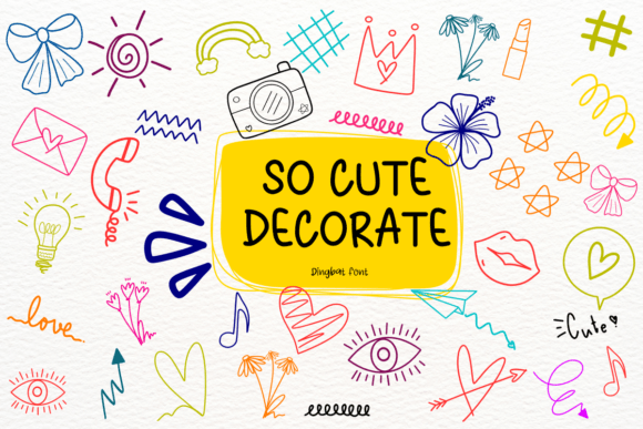 So Cute Decorate Font