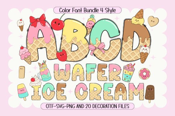 Wafer Ice Cream Font for Creative Campaigns